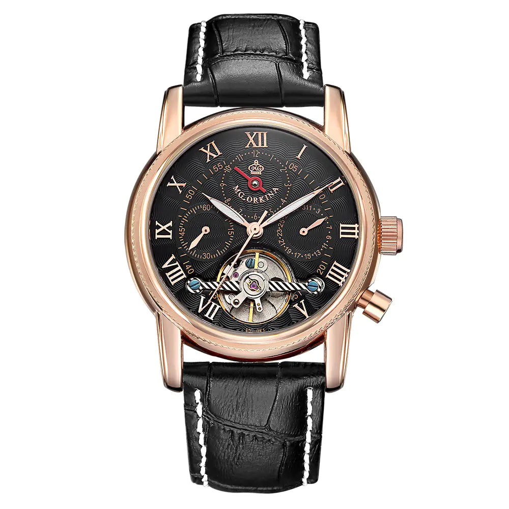 Montre Homme Automatique Multifonctionnelle Calendrier avec Volant Ma boutique