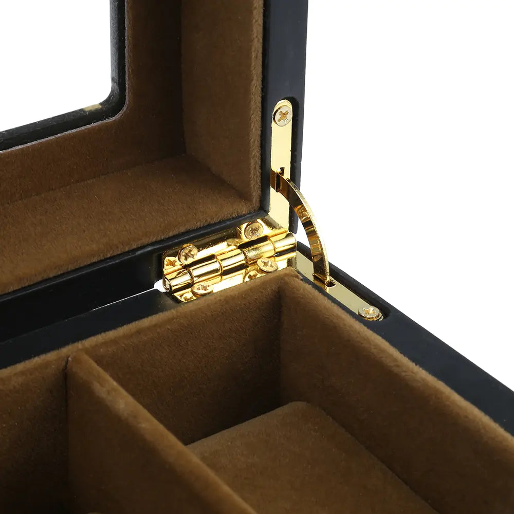 Boîte d'affichage pour montres, Matte Noir, 6 emplacements, avec peinture en spray Ma boutique