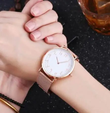 Montre à Quartz pour Femmes avec Chiffres Arabes Ma boutique