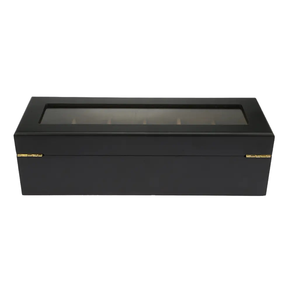 Boîte d'affichage pour montres, Matte Noir, 6 emplacements, avec peinture en spray Ma boutique