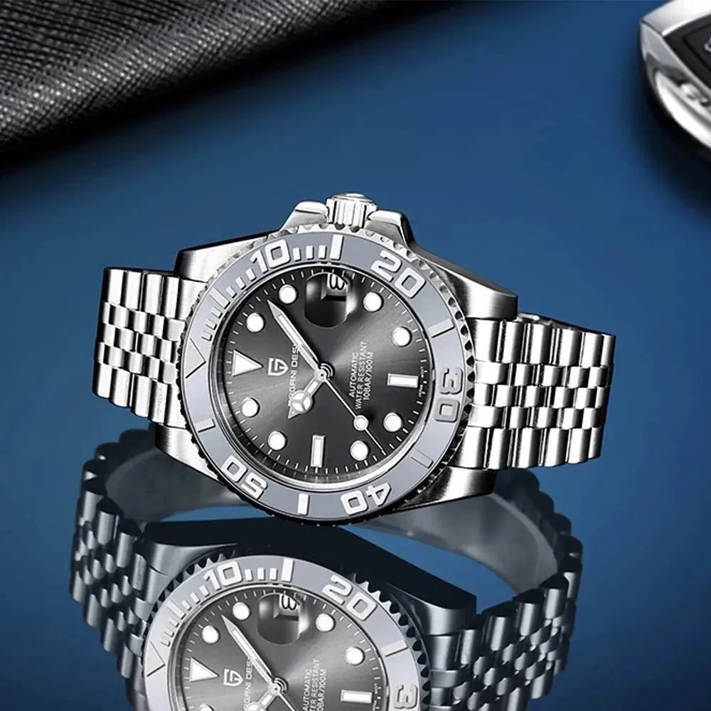 Montre Mécanique pour Hommes Fashion, Lumineuse et Rotative Ma boutique