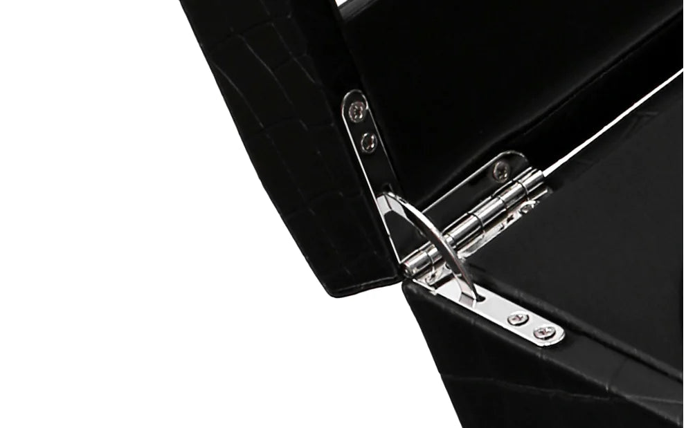Boîte Remontoir Automatique pour Montres – Motif Crocodile Noir Ma boutique